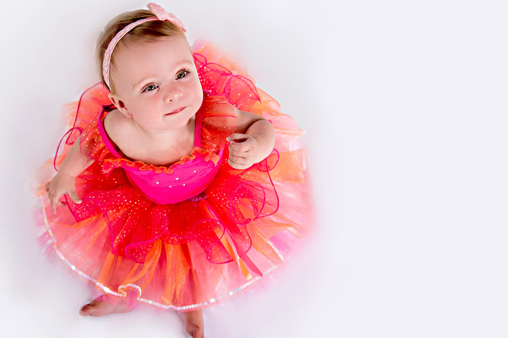 Colorful backdrop for playful baby session at Sky Portraits, Sydney - baby photography