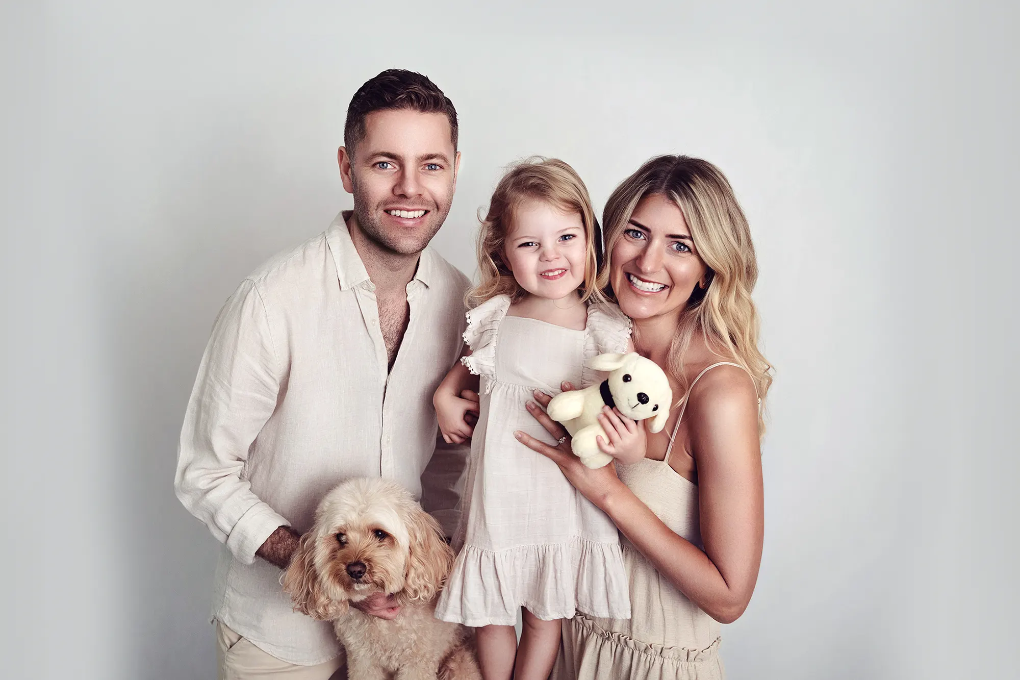 Holiday family portrait session at Sky Portraits, North Shore, Sydney - holiday family photographer