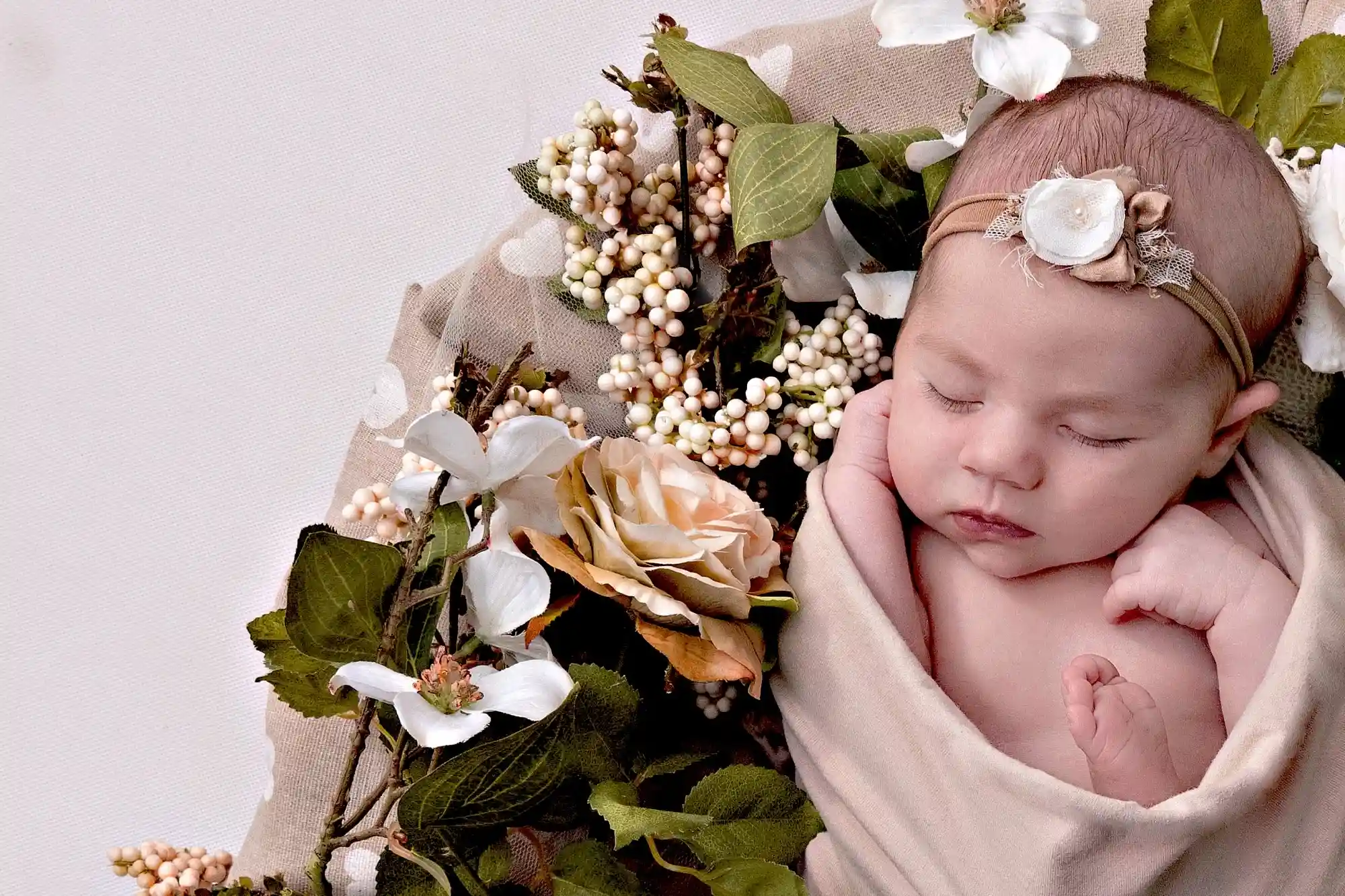 Sleeping newborn captured at Sky Portraits Studio, Sydney - best newborn photographer