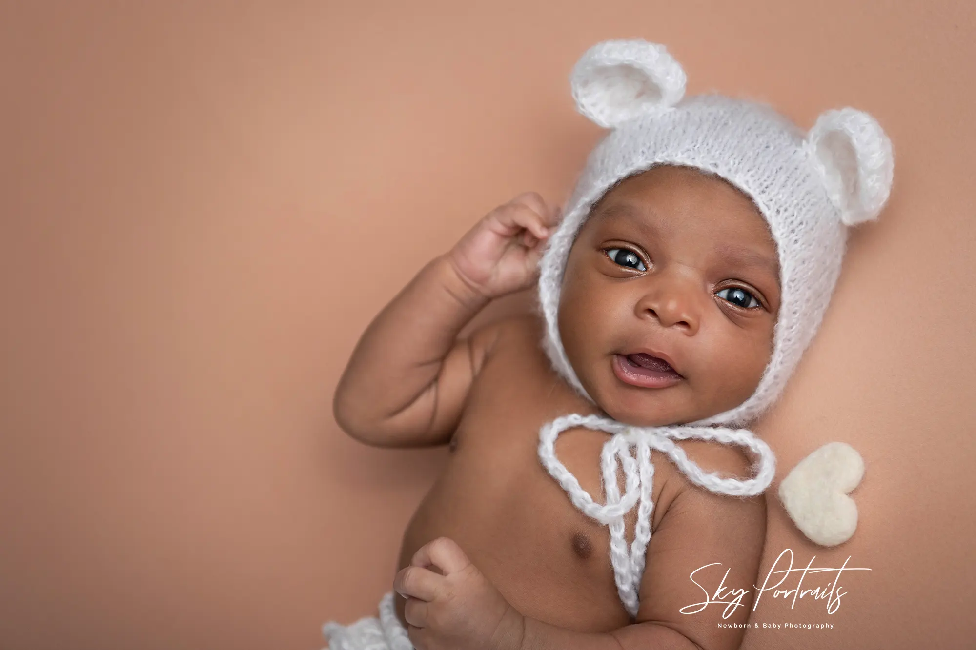 Sleeping newborn captured at Sky Portraits Studio, Sydney - best newborn photographer
