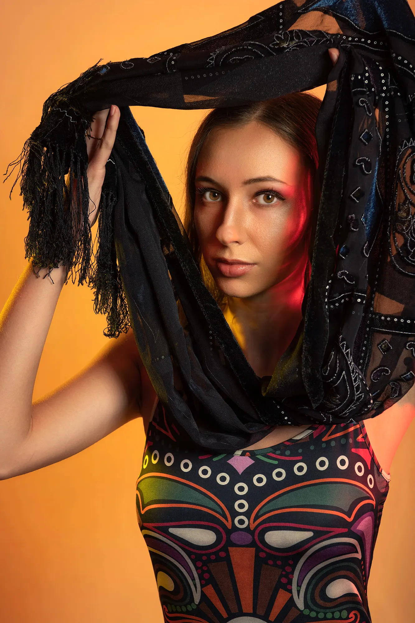 Solo studio portrait at Sky Portraits' studio in St Leonards, Sydney - top studio photographer