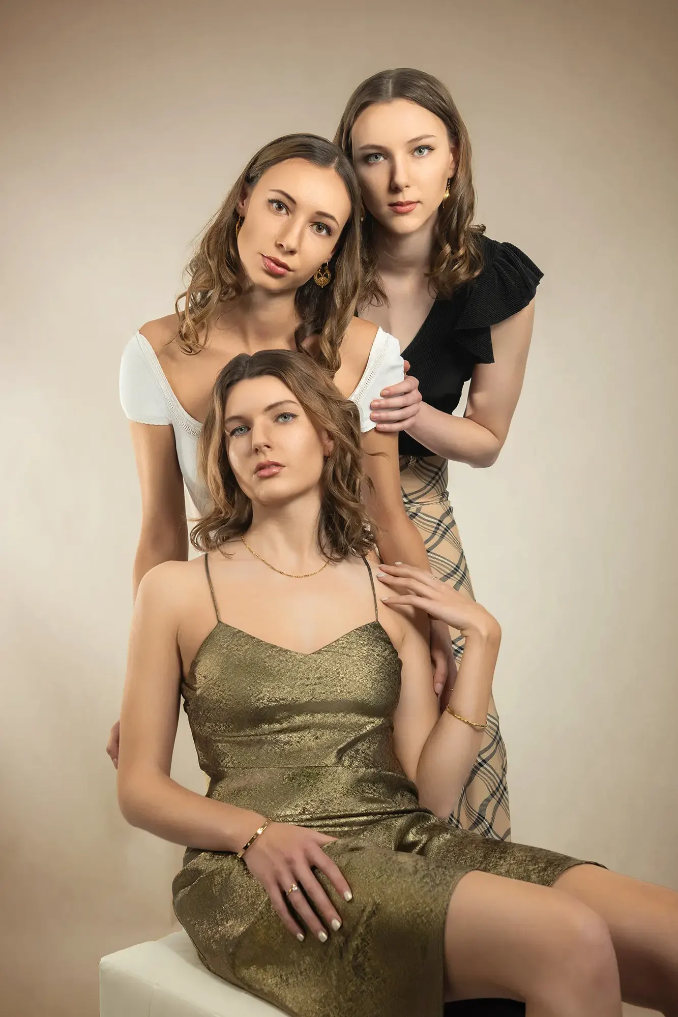 Black and white fine art studio portrait in St Leonards, Sydney - fine art photographer